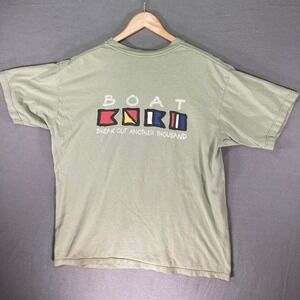 Vintage Gravity Live Slow Boat Graphic T Shirt Mens XL South‎ Bass Island